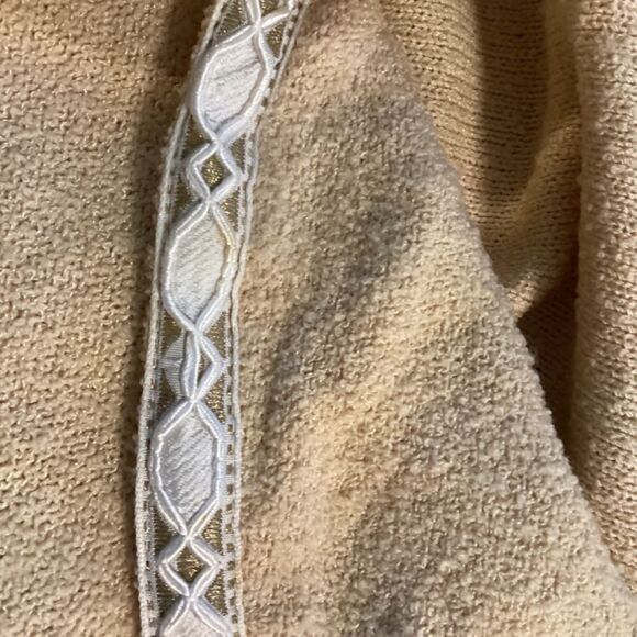St. John Collection Beige Gold Button Cardigan Jacket Size 10 Elegant Knit - Picture 10 of 16
